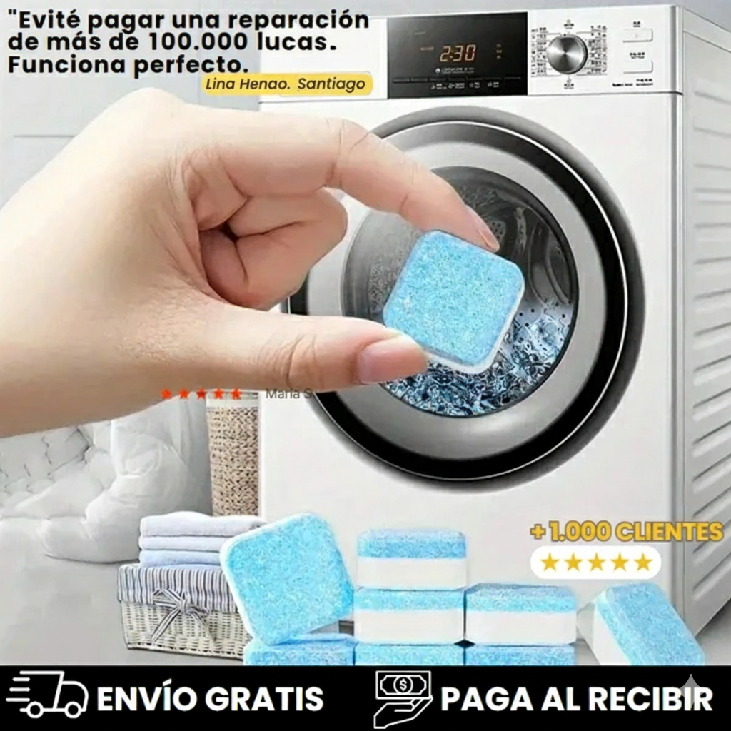 Freshtub - OFERTA PACK 36 PASTILLAS -  Limpia y desinfecta tu lavadora