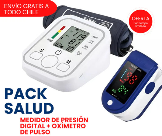Kit Control Vital: Tensiómetro + Oxímetro